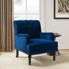 Bonifacio Contemporary Velvet button-tufted back Armchair with Nailhead Trim | Karat Home - 3 of 4
