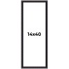 PosterPalooza | Panoramic Antique Red Picture Frame - UV Acrylic, Foam Board Backing, Hanging Hardware - 2 of 4