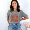 Simply Sage Market Women's Pumpkin Distressed Short Sleeve Garment Dyed Tee - 2 of 2