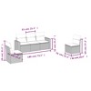 vidaXL 5 Piece Patio Sofa Set with Cushions Black Poly Rattan - 3 of 3