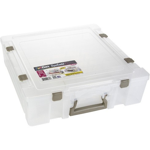 Artbin Super Satchel Deluxe-17.25x16.75x5 Translucent : Target