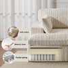 Whisen 2-Piece L-Shaped Sectional Compression Sofa with Soft Corduroy Fabric, No Assembly Required - 4 of 4