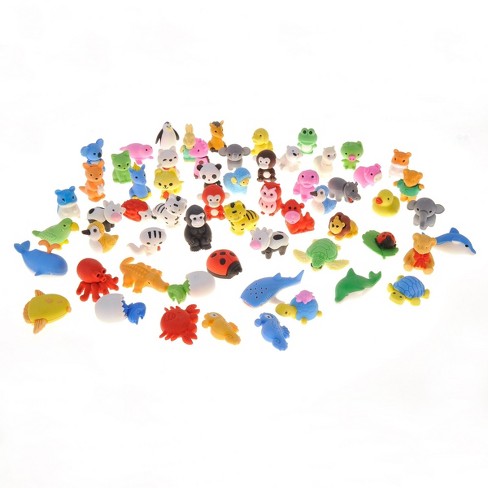 Insten 60 Pieces Puzzle Animal Erasers, Cute Stationery For Children And  Kids : Target