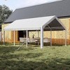 GustoWave Heavy Duty 12x20 Ft Carport with Roll-Up Windows for Car Truck - 3 of 4
