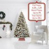Casafield 22-Inch Water Hyacinth Christmas Tree Collar, Woven Tree Square Base Cover with Cord Cut Out, White - 2 of 4