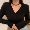Black Necklaces for Women, Adjustable Layered Velvet Leather Lace Collar Necklace - 4 of 4