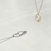 Sanctuary Project by sanctuaire Hammered Modern Art Statement Face Pendant Necklace Gold - 4 of 4