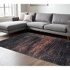 Black and Gold Abstract Non Skid Area Rug - 2 of 4