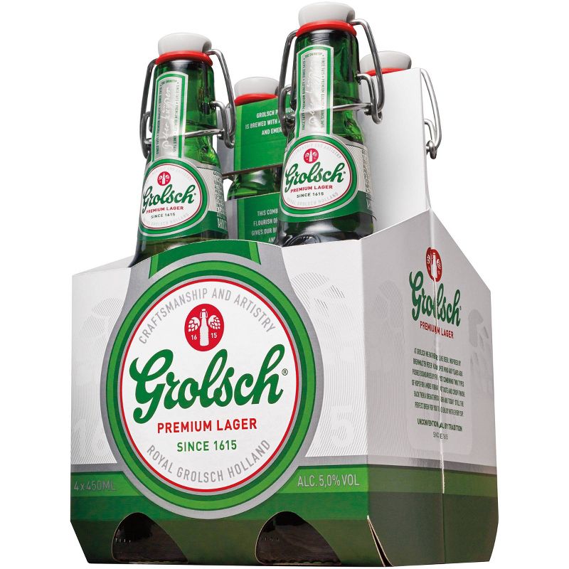 Grolsch Premium Lager Beer - 4pk/15.2 fl oz Bottles, 2 of 3