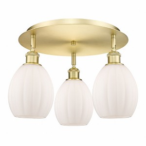 Eaton - 3 Light Flush Mount In Industrial Style-10.5 Inches Tall and 17.25 Inches Wide - 1 of 1