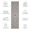 Courtyard CY6616 UV & Stain Resistant Non-Shedding Power Loomed Indoor/Outdoor Rugs - Safavieh - 3 of 4
