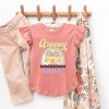 The Juniper Shop Groovy Easter Chick Toddler Flutter Sleeve Tee - 2 of 2
