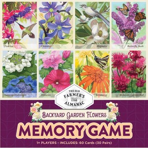 MasterPieces Farmer's Almanac Backyard Garden Flowers Memory Matching Game for Adult - 1 of 3