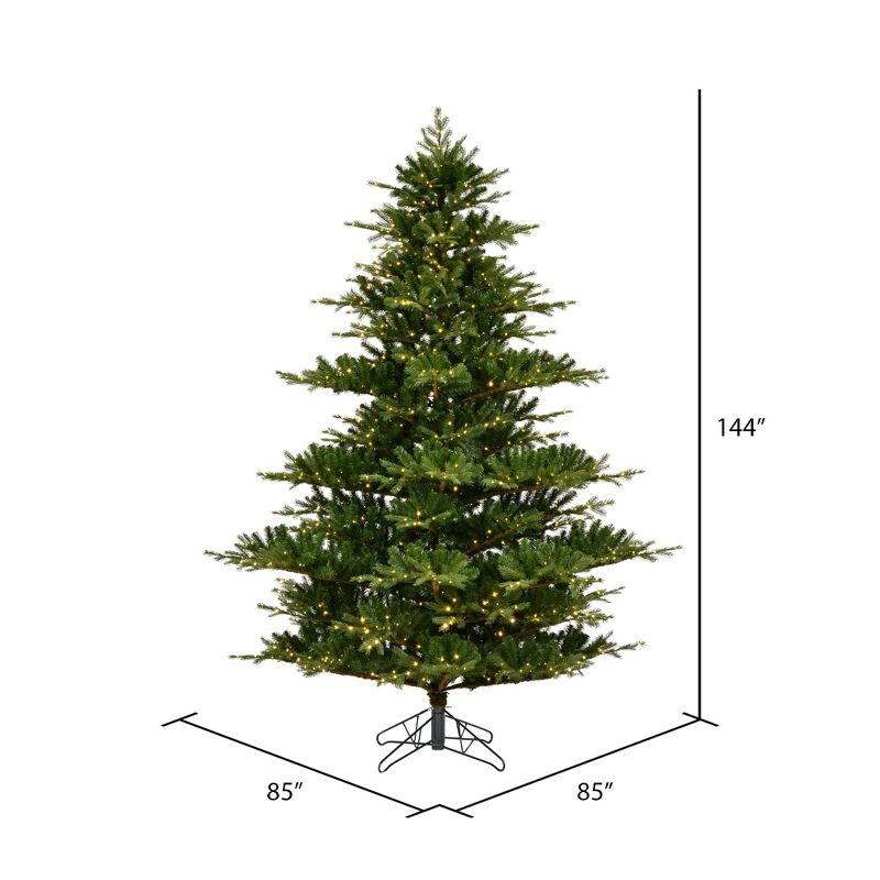 Vickerman Sherwood Fir Artificial Christmas Tree, 3 of 4