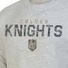 NHL Vegas Golden Knights Men's Long Sleeve Ash Gray Crew Neck Fleece Hooded Sweatshirt - 3 of 3