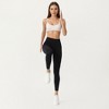 Anna-Kaci Active Women's High Waist Seamless Full Length Leggings with Stretch Fit Fabric and Smooth Contour Waistband - 3 of 4
