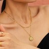 Necklace Layered Set  for Women - HTUTWOO™ 18K Gold Heart Medallion Pendant with Adjustable, for Everyday Wear&occasions - 3 of 4