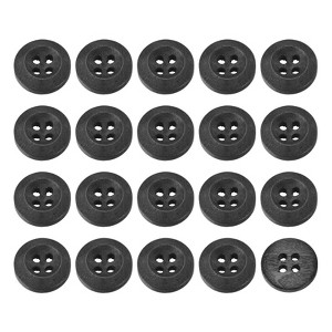 Unique Bargains Wooded Sewing DIY Craft Clothing Sewing Round Buttons 50 Pcs - 1 of 4