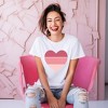 Simply Sage Market Women'sThree Piece Heart Short Sleeve Graphic Tee - 2 of 4