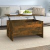 vidaXL Coffee Table Smoked Oak 31.5"x21.9"x16.3" Engineered Wood - 2 of 4