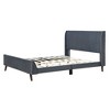 Queen/Full/Twin Size Upholstered Wood Platform Bed-ModernLuxe - 4 of 4