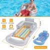 Bestway "59in Inflatable Pool Float with Headrest, Armrest & Cupholder - Ultimate Lounge Chair for Relaxation!" Gray - 3 of 4