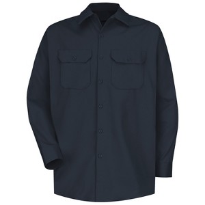 Red Kap Men's Long Sleeve Deluxe Heavyweight Cotton Shirt - 1 of 3