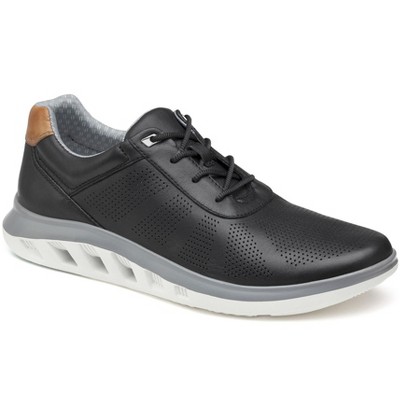 Johnston & Murphy Men’s Activate Plain Toe Dress Casual Shoe, Black Full Grain, Size 14