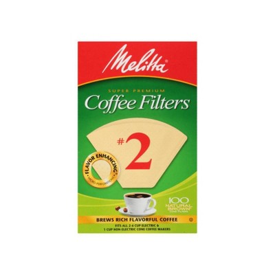 Melitta 100ct Coffee Filters - Natural Brown