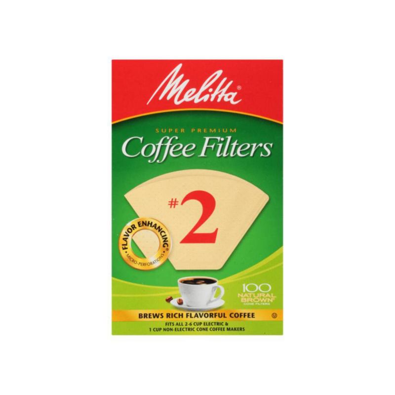Melitta 100ct Coffee Filters - Natural Brown, 1 of 8