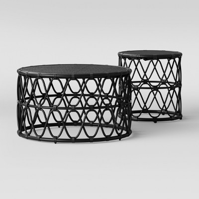 target black side table