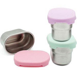 WeeSprout Stainless Steel Food Storage Containers – Set of 3 (3 oz, 6.10 oz, 12.85 oz) - 1 of 4