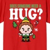 Elf Need A Hug Women's Red T-shirt - 2 of 3