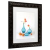 Trademark Fine Art - Lydia Jacobs  Orange And Blue Delight Matted Framed Art - 3 of 4