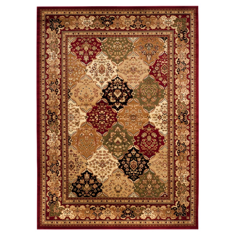 Floral Loomed Area Rug 9'x12' Ivory/Black - Safavieh