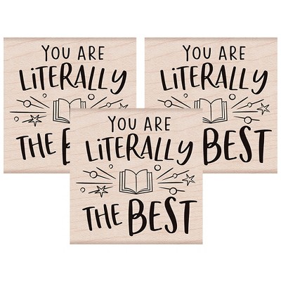 Hero Arts® Literally the Best Wood Stamp, Pack of 3