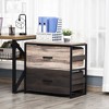 NicBex Mobile File Cabinet with Double Door,Office Cabinet with Metal Handles and Casters,Modern Cabinet,Filing Cabinets for Home Office - 2 of 4