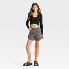 Women's Mid-Rise Loose Denim Shorts - Wild Fable™ - 3 of 3