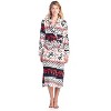 Casual Nights Women's Fleece Long Sleeve Plush Robe - 2 of 4