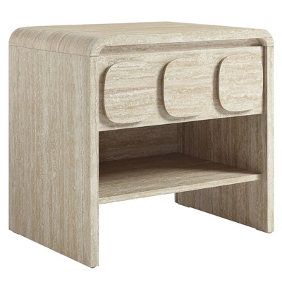 Modway Toscana 1-Drawer Nightstand - Mid-Century Modern Wood Bedside Table with Storage and Sleek Tapered Legs