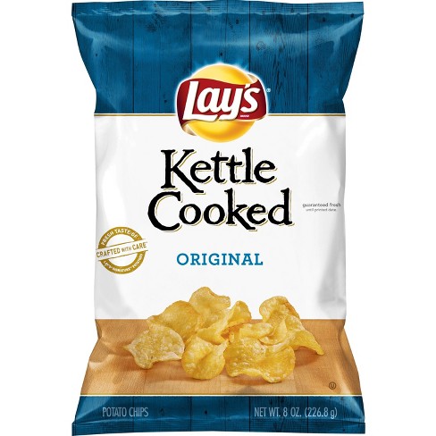 Lay's Kettle Cooked Original Potato Chips - 8.0oz : Target