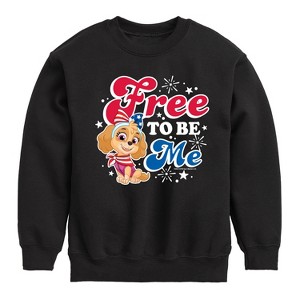 Boys' - Paw Patrol - Americana Graphic Long Sleeve Fleece Sweatshirt - 1 of 4