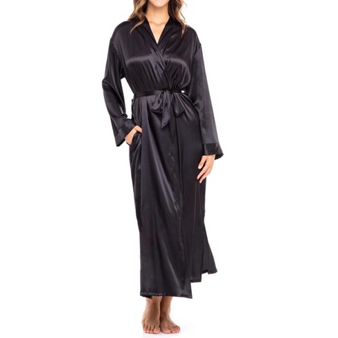 Black silk shop robe target