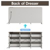 9 Drawer Wide Dresser Organizer with Charging Station, TV Stand - 3 of 4