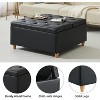 Acekool Storage Ottoman Coffee Table, Lift-Top, Button Tufted, 35.5"x35.5"x20" - 3 of 4