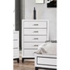 ORRD Contemporary 5-Drawer Tall Chest - Gray Finish Wooden Dresser with Metal Pulls for Bedroom Storage Organization - 2 of 4