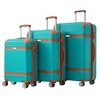 Whisen 20"/24"/28" 3-Piece Hardshell Luggage Set with Double Spinner Wheels (8 Wheels), TSA Lock & Lightweight Design - 2 of 4