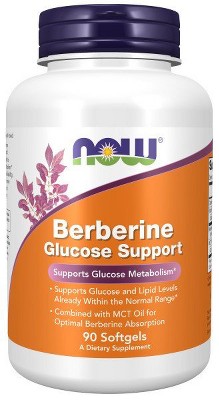 Berberine Glucose Support by Now Foods  -  90 Softgel
