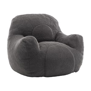 Dexmalle Blue Bean Bag Chair with Filler Lazy Sofa - 1 of 4