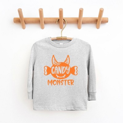 The Juniper Shop Candy Monster Horns Glitter Toddler Long Sleeve Tee